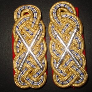 Bavarian Field Marshall Shoulder Boards EXC with correct crossed baton insignia