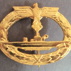 Kriegsmarine U-Boat Badge (in Gold)