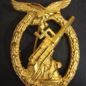 Luftwaffe Anti-Aircraft Artillery Badge (in Gold)