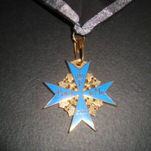 Pour le Merite 1860-1880 version also excellent with "V" large ribbon attachment