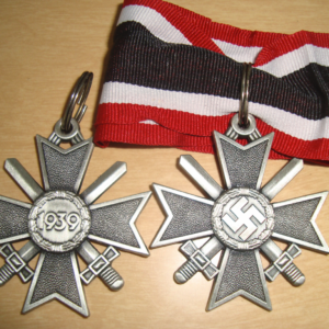 KNIGHT'S CROSS OF THE War Merit Cross 1939 in Silver version- Excellent die-cut detail