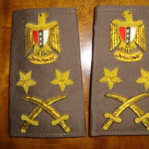 Shoulder Straps for 3-star Iraqi General Early Sadam Era