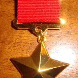 Soviet coveted HERO OF THE SOVIET UNION Medal (Zhukov had 4)