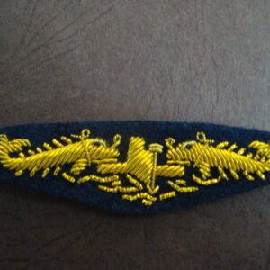 US Navy Embroidered bullion SUBMARINE badge