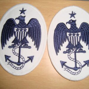 Union Navy ratings sleeve patch-embroidered-summer white