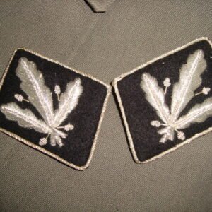 Waffen SS "Brigadefuhrer" (Brigadier General) Collar Tabs Bullion woven