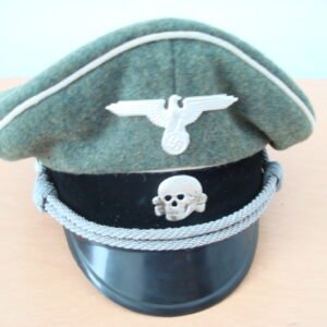 Waffen SS Infantry Officer Hat size 59 -  Excellent eagle and skull insignia, field grey wool