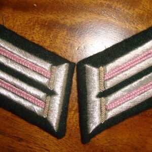 German Army Officer Dress Collar Tabs for Panzer-Beautifully embroidered bullion-pair: (other arms available)