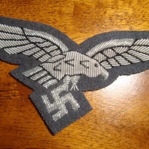 Luftewaffe (Air Force) Breast Eagle-Deluxe Officer Version hand embroidered bullion